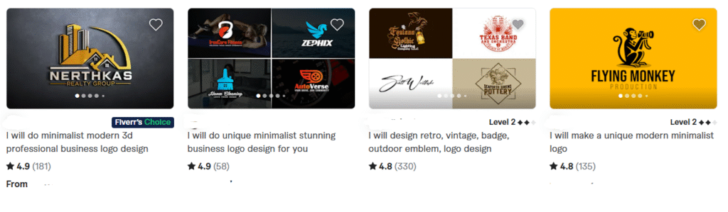 Fiverr logo design and branding services